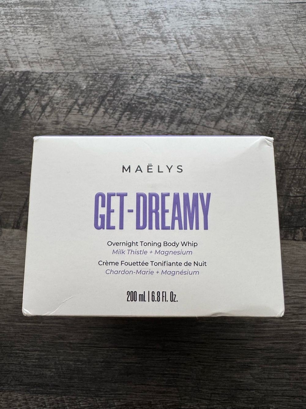 MAËLYS GET-DREAMY Overnight Toning Body Whip 200ml - NIB